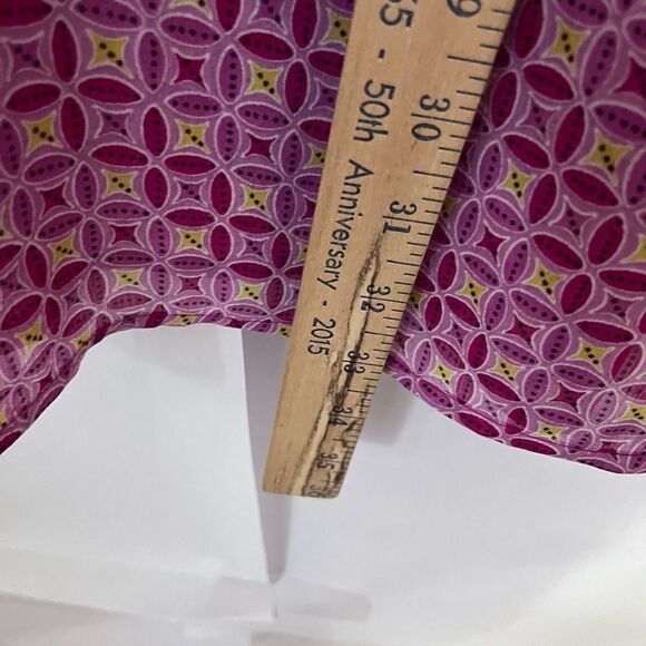 Lane Bryant Women's Blouse Tunic Semi Sheer Size 18/20 Mixed Print Pink Colorful - Picture 7 of 8